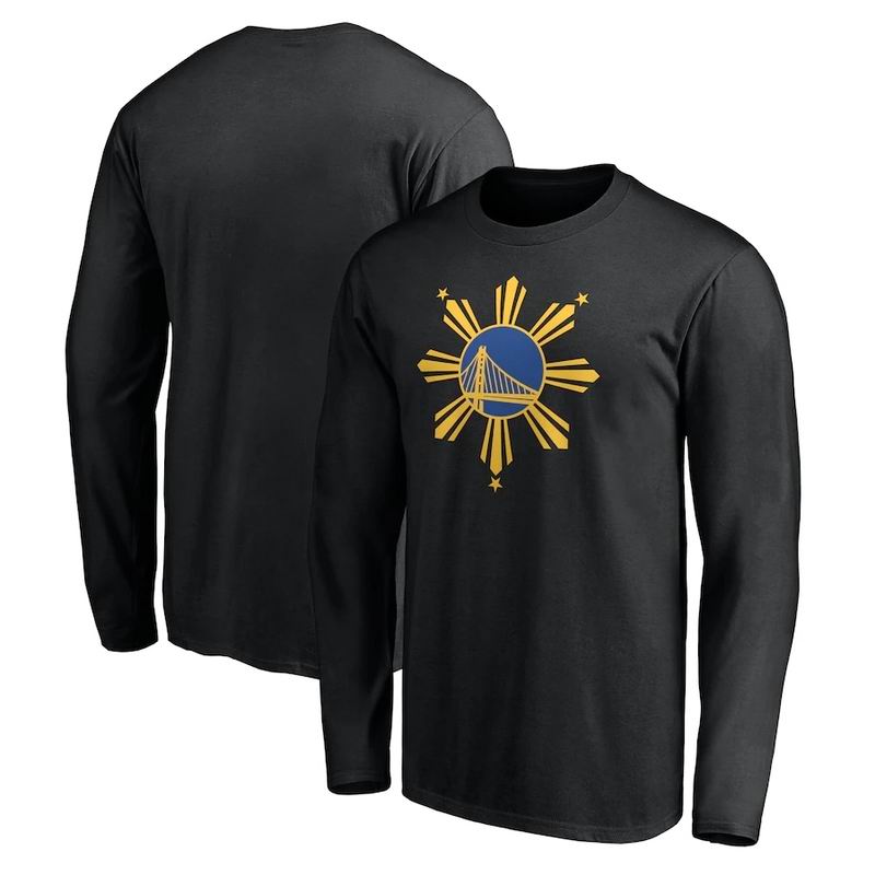Golden State Warriors Fanatics Branded Filipino Heritage Night Long Sleeve T-Shirt - Black_265631